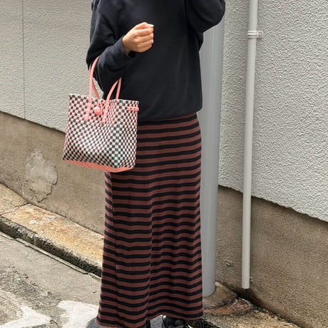 【11月2日(月)〜11月6日(金)発送】 Gummy Bag No.100 (Size: S) ' gingham ' _Guava