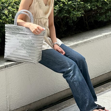 【6月22日(月)〜6月26日(金)発送】 Mekearibag No.20 (Size: M) _ Silver × Yasashii Purple