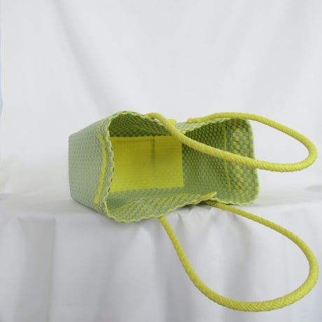 【8月10日(月)〜順次発送】 Gummy Bag No.27 (Size: L) ' gingham ' _Lemongrass