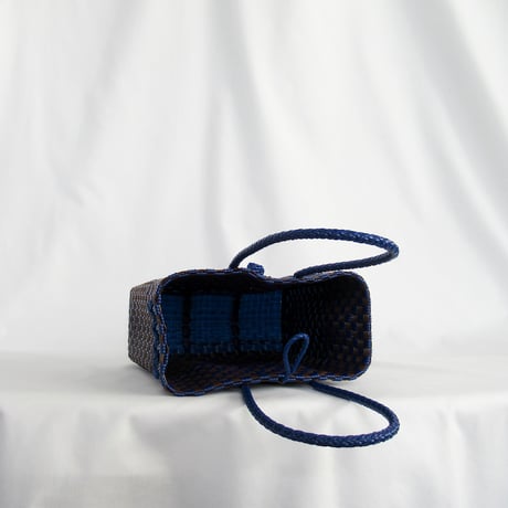 【9月28日(月)〜10月2日(金)発送】Gummy Bag No.9 (Size: S) ' gingham ' _Azzurro e Marrone