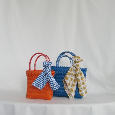 【6月29日(月)〜7月3日(金)発送】 Bag×Handkerchief［C］Mekearibag (Size : S) _Deep Ocean