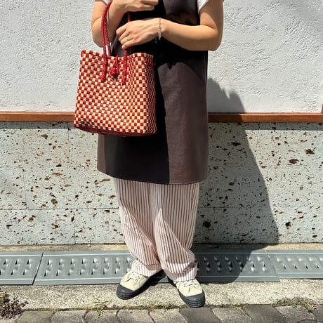 【6月15日(月)〜6月19日(金)発送】 Gummy Bag No.9 (Size: S) 'gingham' _Apple Pie