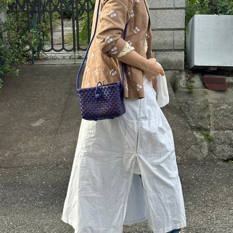 【6月8日(月)〜6月12日(金)発送】 Hello Bag No.21 ' gingham ' _Azzurro e Marrone