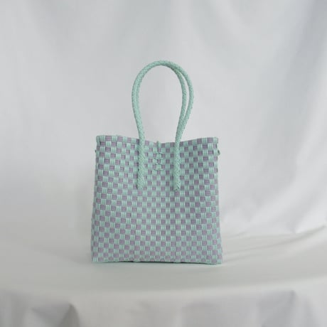 【6月22日(月)〜6月26日(金)発送】 Gummy Bag No.8 (Size: S) ' gingham ' _Orchid Dew