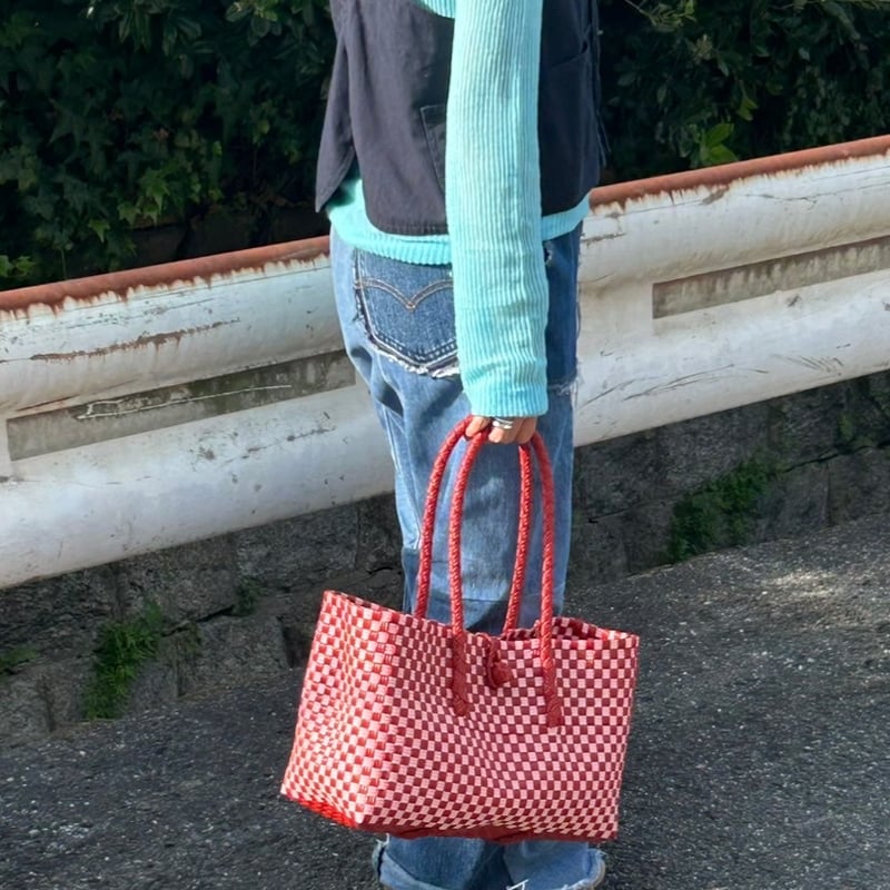 12月22日(月)〜12月26日(金)発送】 BOSTON BAG 'gingham' No