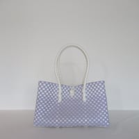 【11月2日(月)〜11月6日(金)発送】  BOSTON BAG No.20 'gingham' _ Milky Purple Fizz
