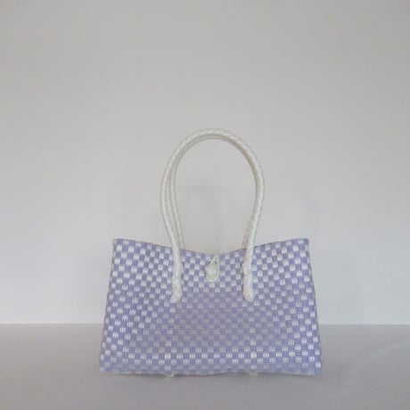 【10月26日(月)〜10月30日(金)発送】 BOSTON BAG No.33 'gingham' _ Milky Purple Fizz