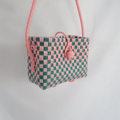 【6月8日(月)〜6月12日(金)発送】 Hello Bag No.25 ' gingham '_Guava