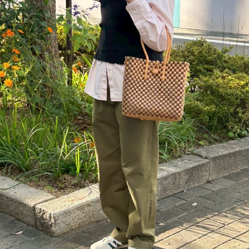 メケアリサ Gummy Bag Mサイズ gingham 70's 新品 2025年最新