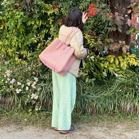 メケアリサ　Gummy Bag Mサイズ gingham 　70's 　新品 メケアリサ Gummy Bag Mサイズ gingham 70's 新品 メケアリサGUMMY BAG