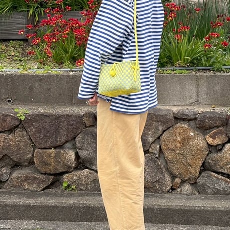 【6月8日(月)〜6月12日(金)発送】 Hello Bag No.27 ' gingham '_Lemongrass