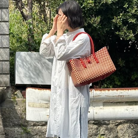【6月8日(月)〜6月12日(金)発送】 BOSTON BAG No.21 'gingham' _ Apple Pie