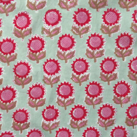 【6月8日(月)〜6月12日(金)発送】 Indian Cotton Handkerchief ［A] -  PG38