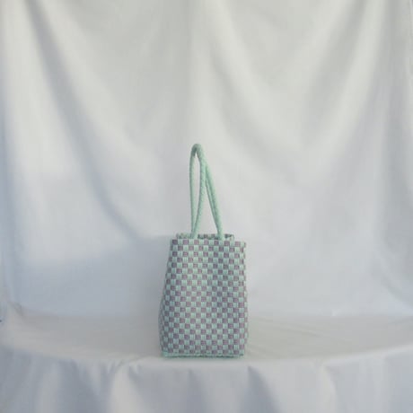 【7月13日(月)〜7月17日(金)発送】 BOSTON BAG No.20  'gingham' _ Orchid Dew