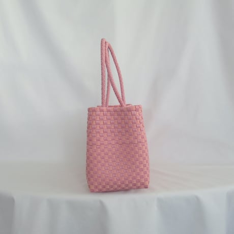 【6月15日(月)〜6月19日(金)発送】 BOSTON BAG No.33  'gingham'  _ Pink Jelly Bean