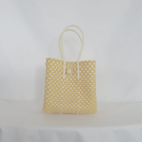 【8月31日(月)〜順次発送】 Gummy Bag No.13 (Size: S) ' gingham ' _Custard Fizz
