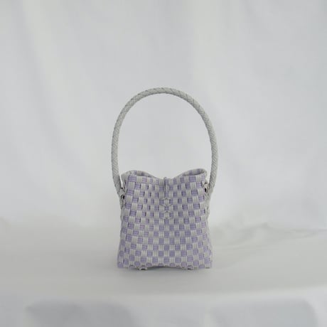 【7月13日(月)〜7月17日(金)発送】 BÉBÉ BAG No.1 ' gingham ' _Purple Clay
