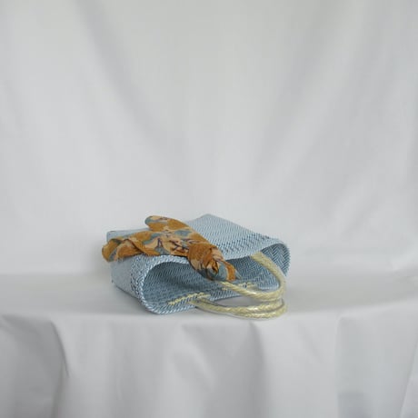 【6月15日(月)〜6月19日(金)発送】 Bag×Handkerchief［D］Mekearibag (Size : S) _Powder Blue
