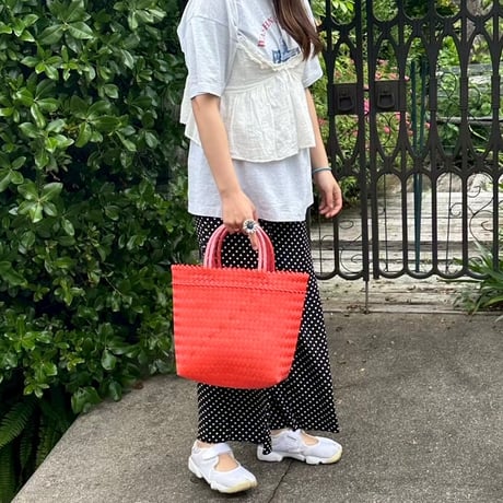 【8月3日(月)〜8月7日(金)発送】 Mekearibag No.22 (Size M) _Tomato Red