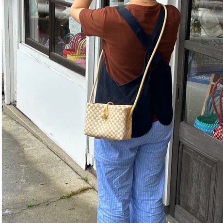 【6月8日(月)〜6月12日(金)発送】 Hello Bag No.15 ' gingham ' _Milk Crepe