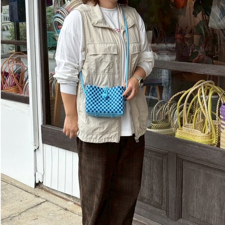 バッグ MEKEARISA Panini gingham Sparkle バッグ MEKEARISA Panini gingham Sparkle 🌞7月におすすめの