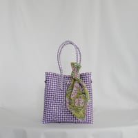 【6月29日(月)〜7月3日(金)発送】 Bag×Handkerchief［E］Gummybag (Size : S) _Echalote Purple (soft)