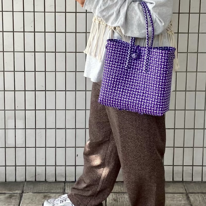 匿名配送】メケアリサGummy Bag M Purple Clay 匿名配送】メケアリサ