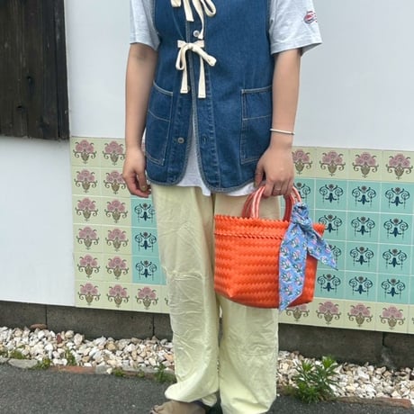【6月22日(月)〜6月26日(金)発送】  Indian Cotton Handkerchief [E] -BLUE58