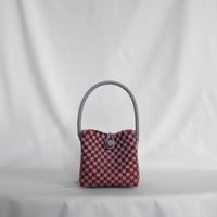 【6月15日(月)〜6月19日(金)発送】 BÉBÉ BAG No.11 ' gingham ' _Humid Cherry