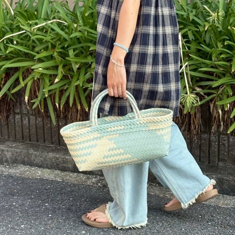 【6月15日(月)〜6月19日(金)発送】 Mekearibag BOUQUET(cross) No.6 _Yasashii Green × Butter