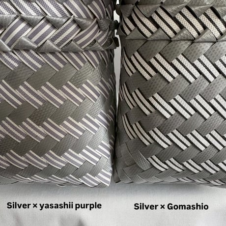 【6月22日(月)〜6月26日(金)発送】 Mekearibag BOUQUET(cross) No.5 _Silver×Yasashii Purple