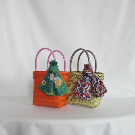 【6月8日(月)〜6月12日(金)発送】 Bag×Handkerchief［A］Mekearibag (Size : XS) _Bloom