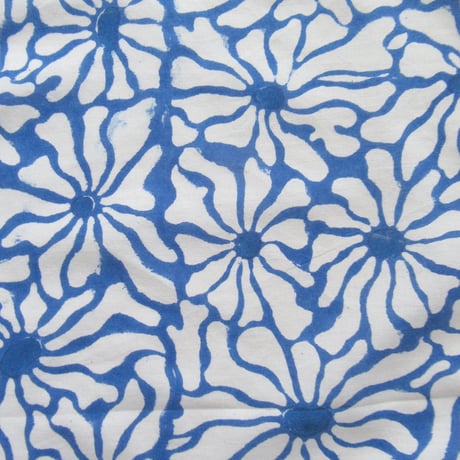 【6月22日(月)〜6月26日(金)発送】  Indian Cotton Handkerchief [H] - BLUE55