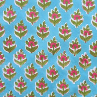 【7月27日(月)〜7月31日(金)発送】  Indian Cotton Handkerchief [B] - BLUE6