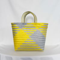 【7月27日(月)〜7月31日(金)発送】 Mekearibag No.24 (Size: L) _Yellow Silver (cross)