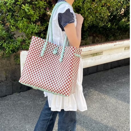 【7月21日(火)〜7月24日(金)発送】 Gummy Bag No.23 (Size: L) ' gingham ' _70's