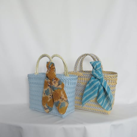 【6月15日(月)〜6月19日(金)発送】 Bag×Handkerchief［C］Mekearibag (Size : S) _Milktea×Gomashio