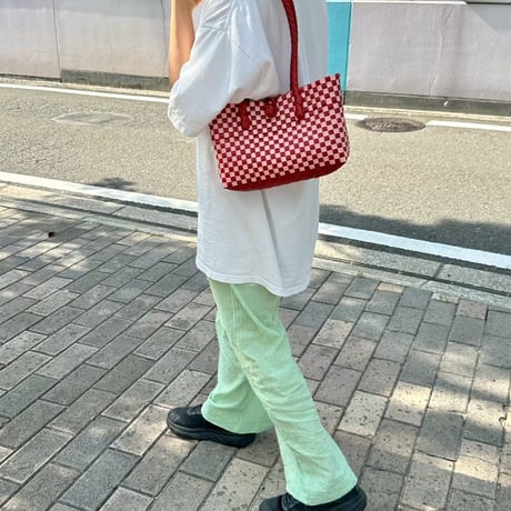 【6月8日(月)〜6月12日(金)発送】 Panini No.6 'gingham' _Poppy