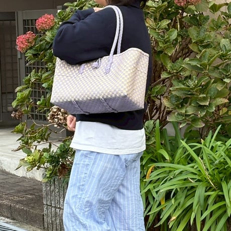 【10月26日(月)〜10月30日(金)発送】 BOSTON BAG No.34 'gingham'  _Earl Grey Milk Tea