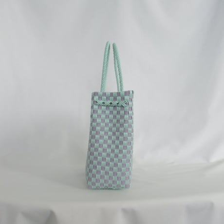 【6月22日(月)〜6月26日(金)発送】 Gummy Bag No.8 (Size: S) ' gingham ' _Orchid Dew