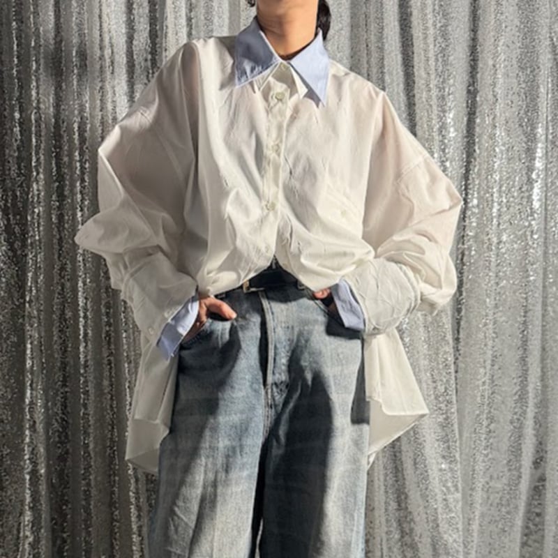 【PROVOKE/プロヴォーク】layered big shirt PROVOKE】layered big shirt | STORE by PROVOKE d