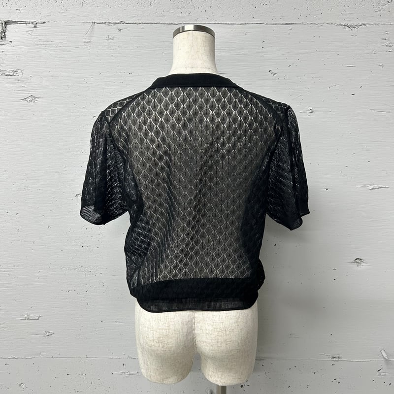 sheer knit Polo S | PROVOKE design boutique