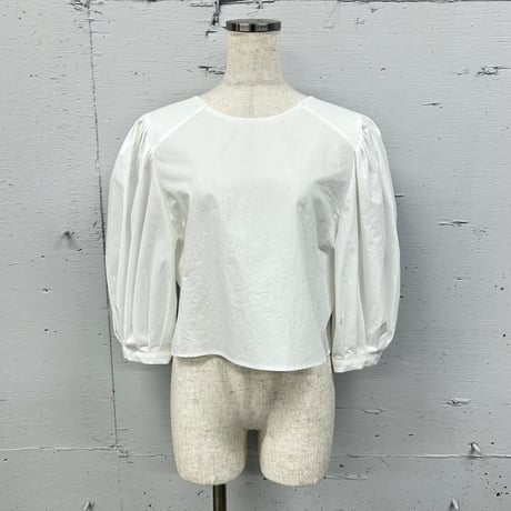 【special price】typewriter puff-S blouse