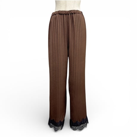 【ARCHIVE STANCE】satin stripe easy pants