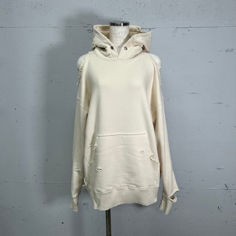 damage hoodie(ivory)