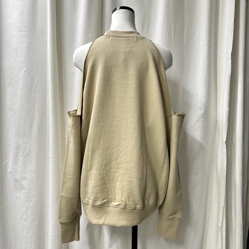 shoulder cut-out pullover(lightbeige) | PROVOKE...