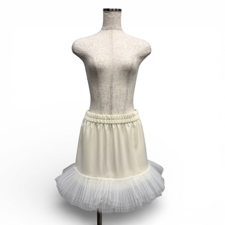 【ARCHIVE STANCE】2way tulle pleats skirt