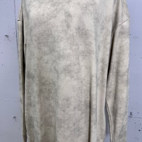 pigmented hoodie dress (beige）