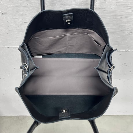 【blancle】s.leather wide boston(black)