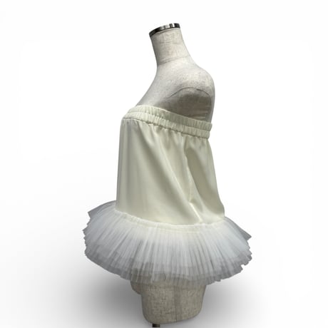 【ARCHIVE STANCE】2way tulle pleats skirt